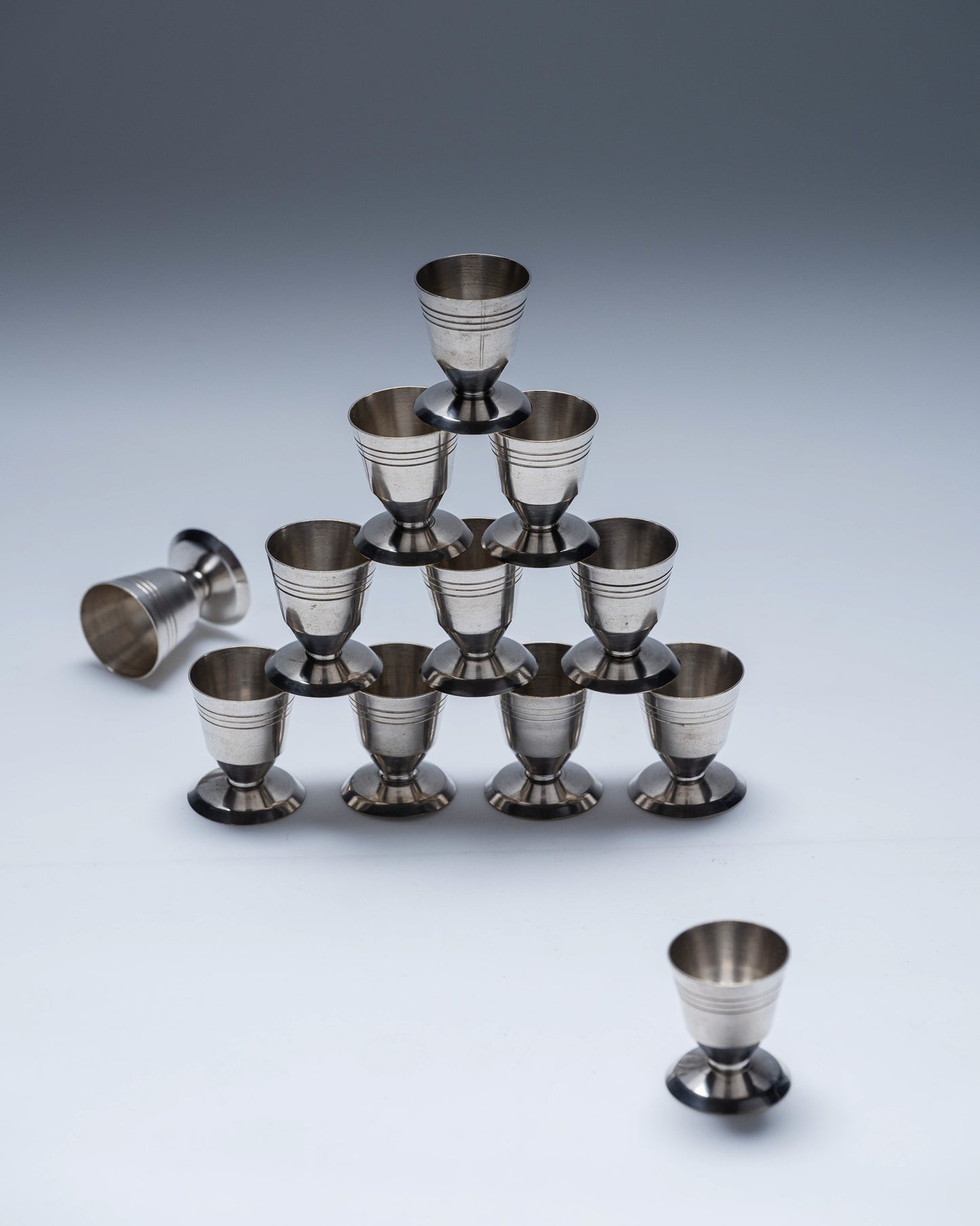 SET OF 12 LIQUEUR GLASSES, 1950s