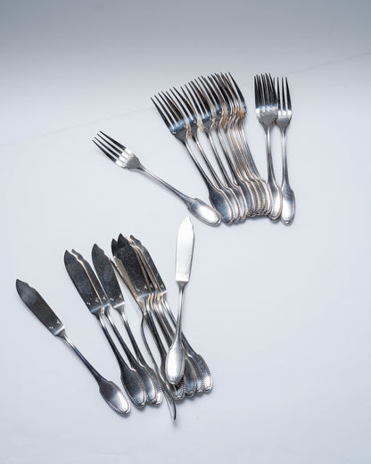 COUVERTS À POISSON 12 PIÈCES