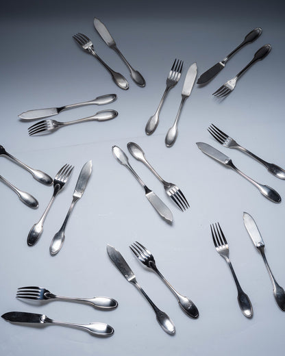 COUVERTS À POISSON 12 PIÈCES