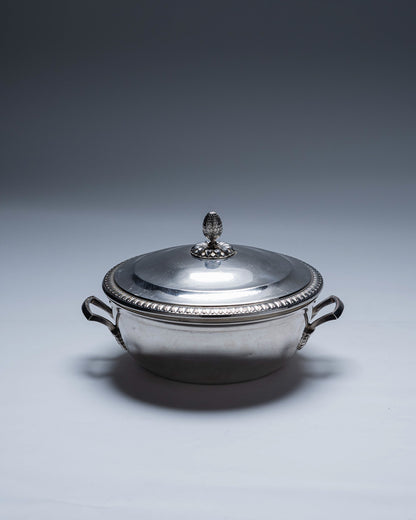 LÉGUMIER EN MÉTAL ARGENTÉ, 1970s