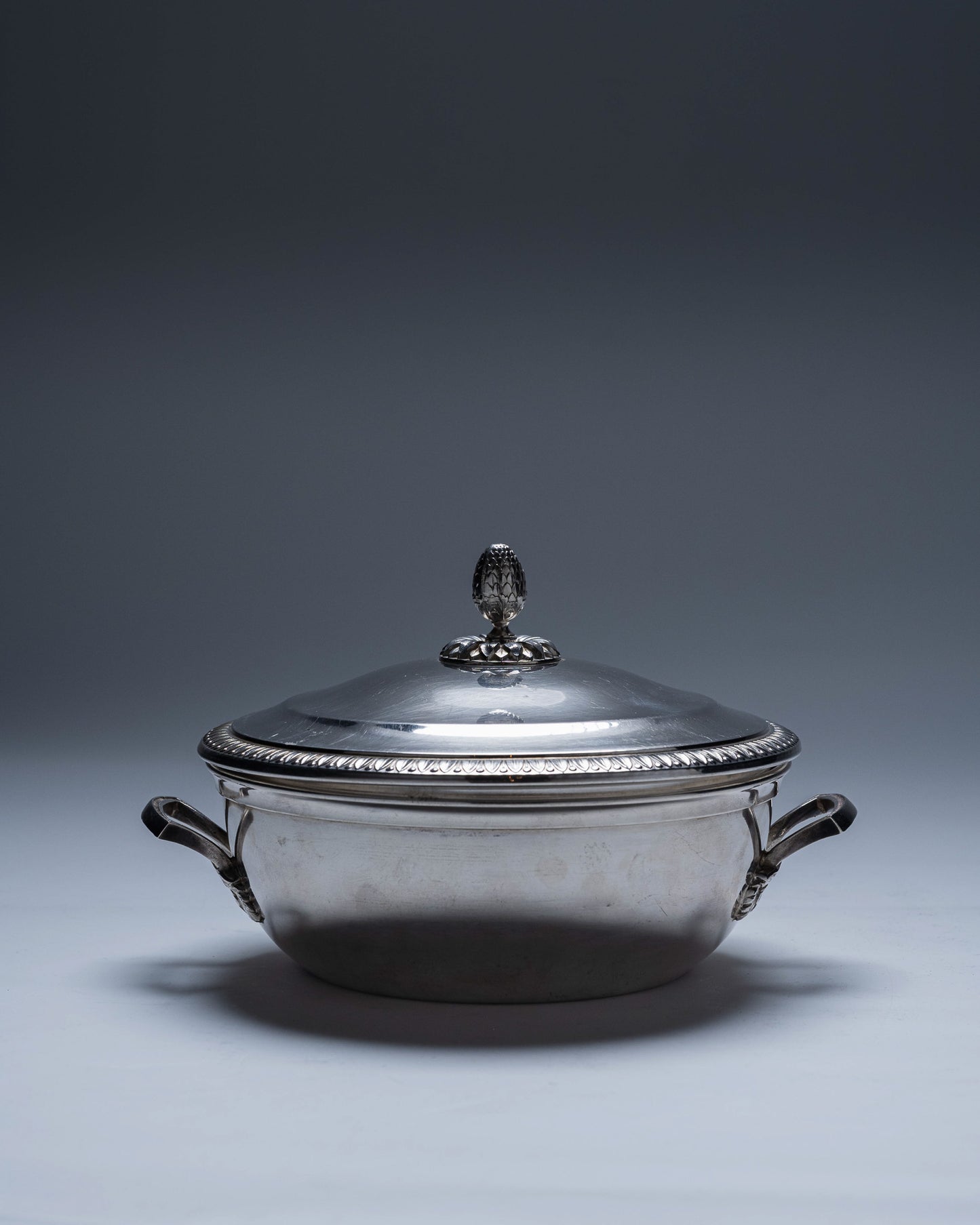 LÉGUMIER EN MÉTAL ARGENTÉ, 1970s