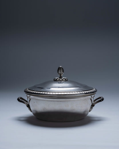 LÉGUMIER EN MÉTAL ARGENTÉ, 1970s