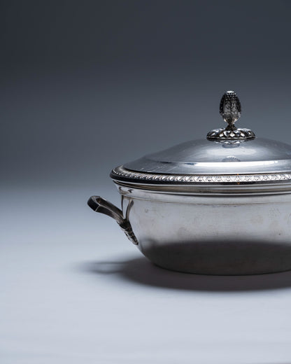 LÉGUMIER EN MÉTAL ARGENTÉ, 1970s