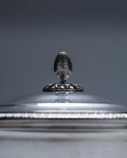 LÉGUMIER EN MÉTAL ARGENTÉ, 1970s