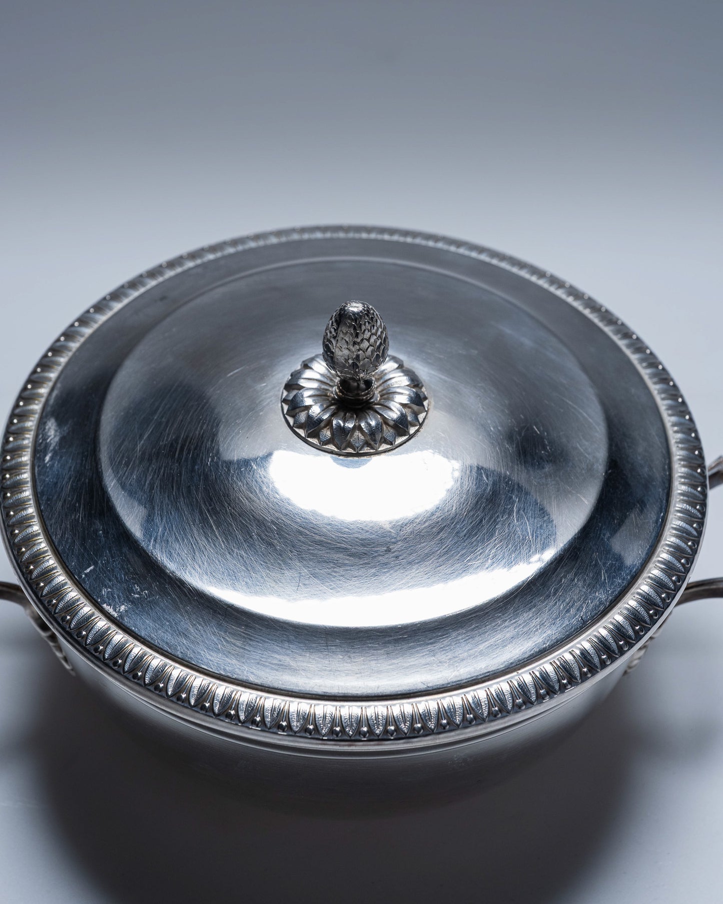 LÉGUMIER EN MÉTAL ARGENTÉ, 1970s