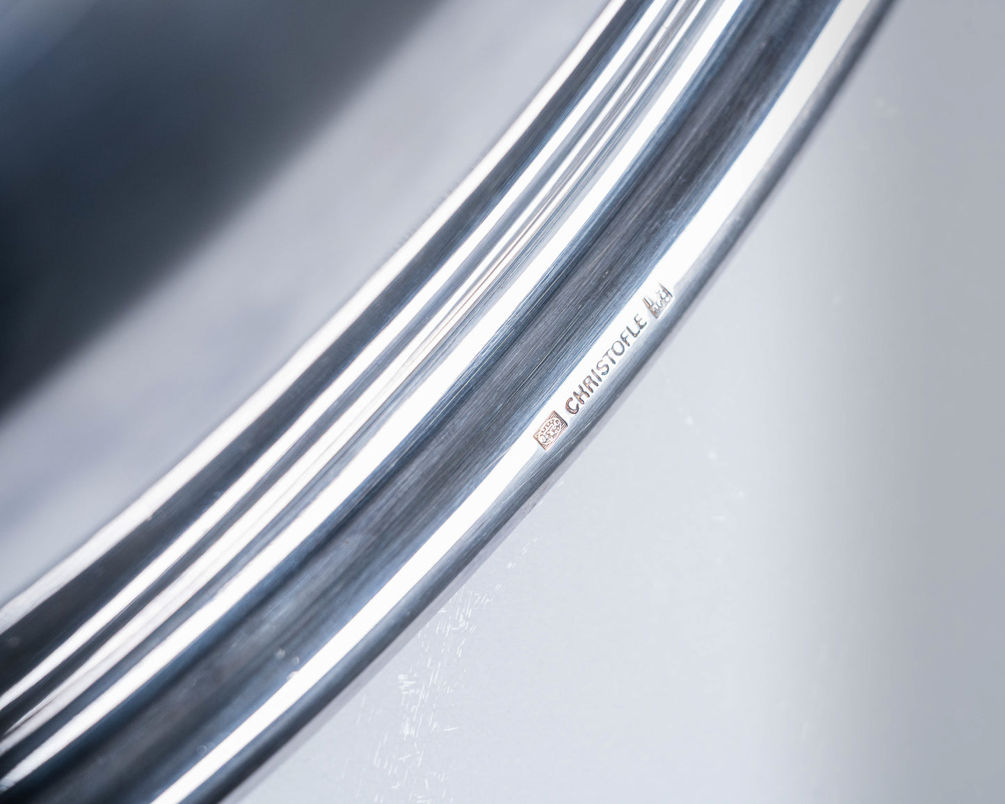 Silver-plated metal vegetable dish, Christofle, 1960s