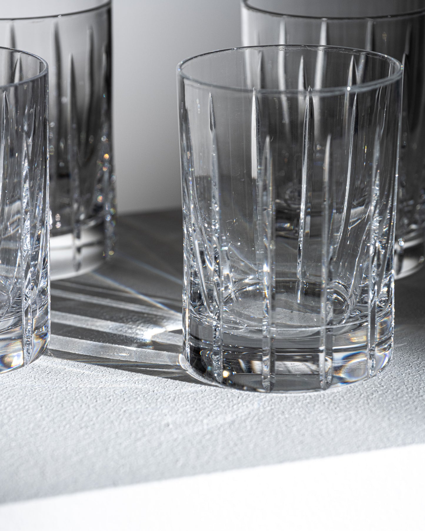 SET OF 6 SEVRES CRYSTAL WHISKEY GLASSES, 1980s