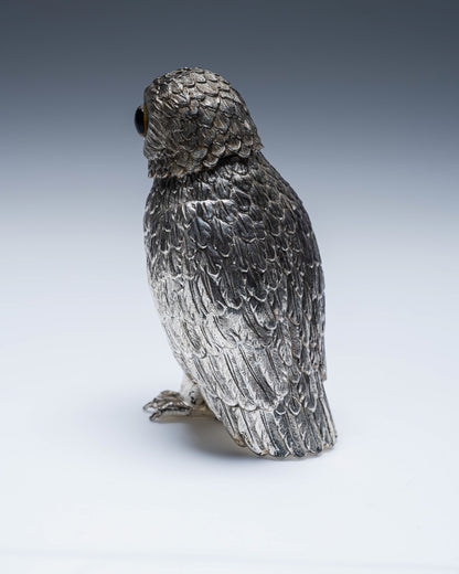 GRANDE SALIÈRE EN MÉTAL ARGENTÉ, 1950s