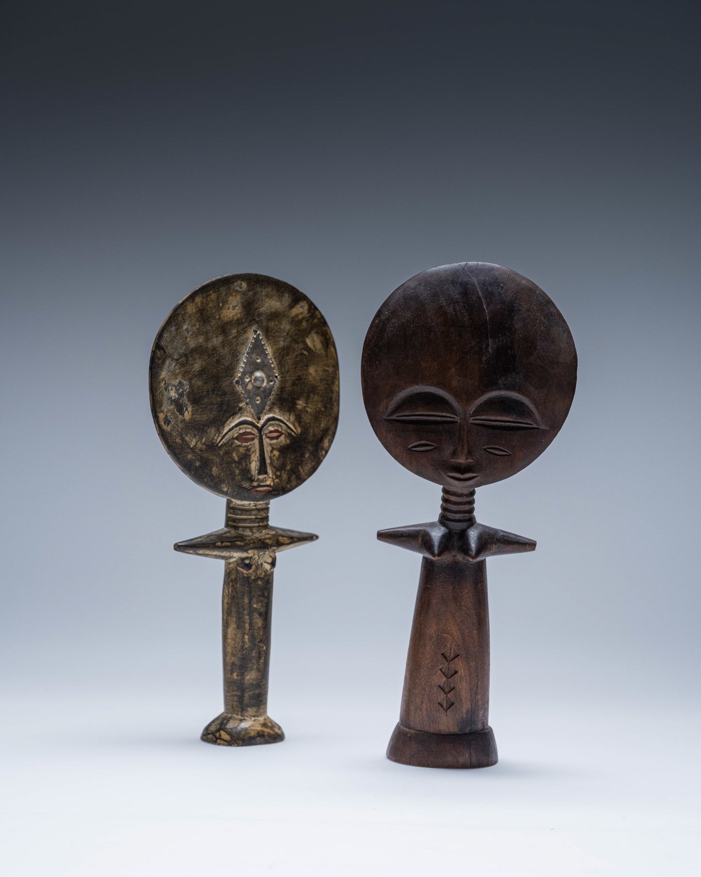 CARVED WOODEN ASHANTI DOLL, 1950s