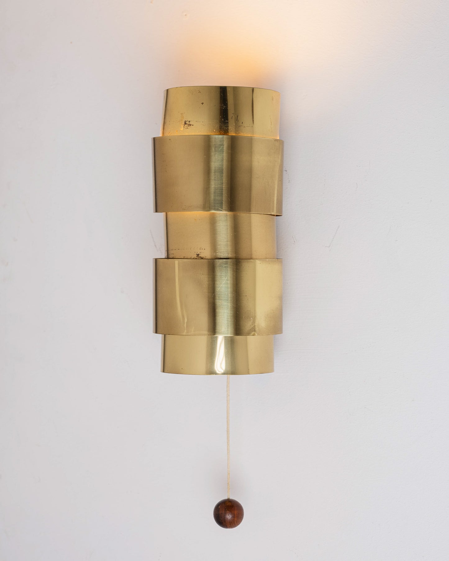 Pair of brass wall lights, Jakobsson, Markaryd AB, 1960s