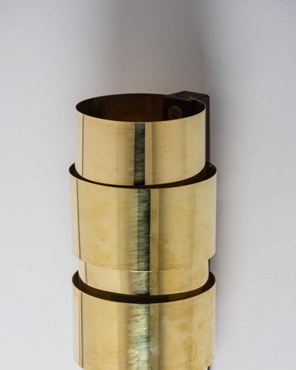 Pair of brass wall lights, Jakobsson, Markaryd AB, 1960s