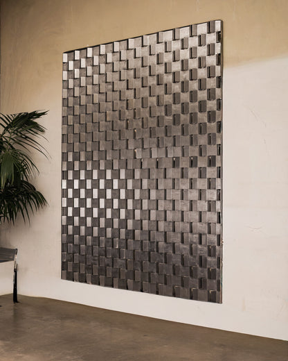 GRAND PANNEAU MURAL EN MÉTAL