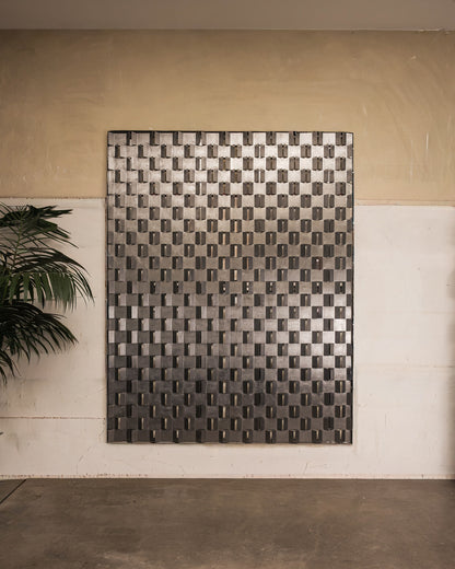 GRAND PANNEAU MURAL EN MÉTAL