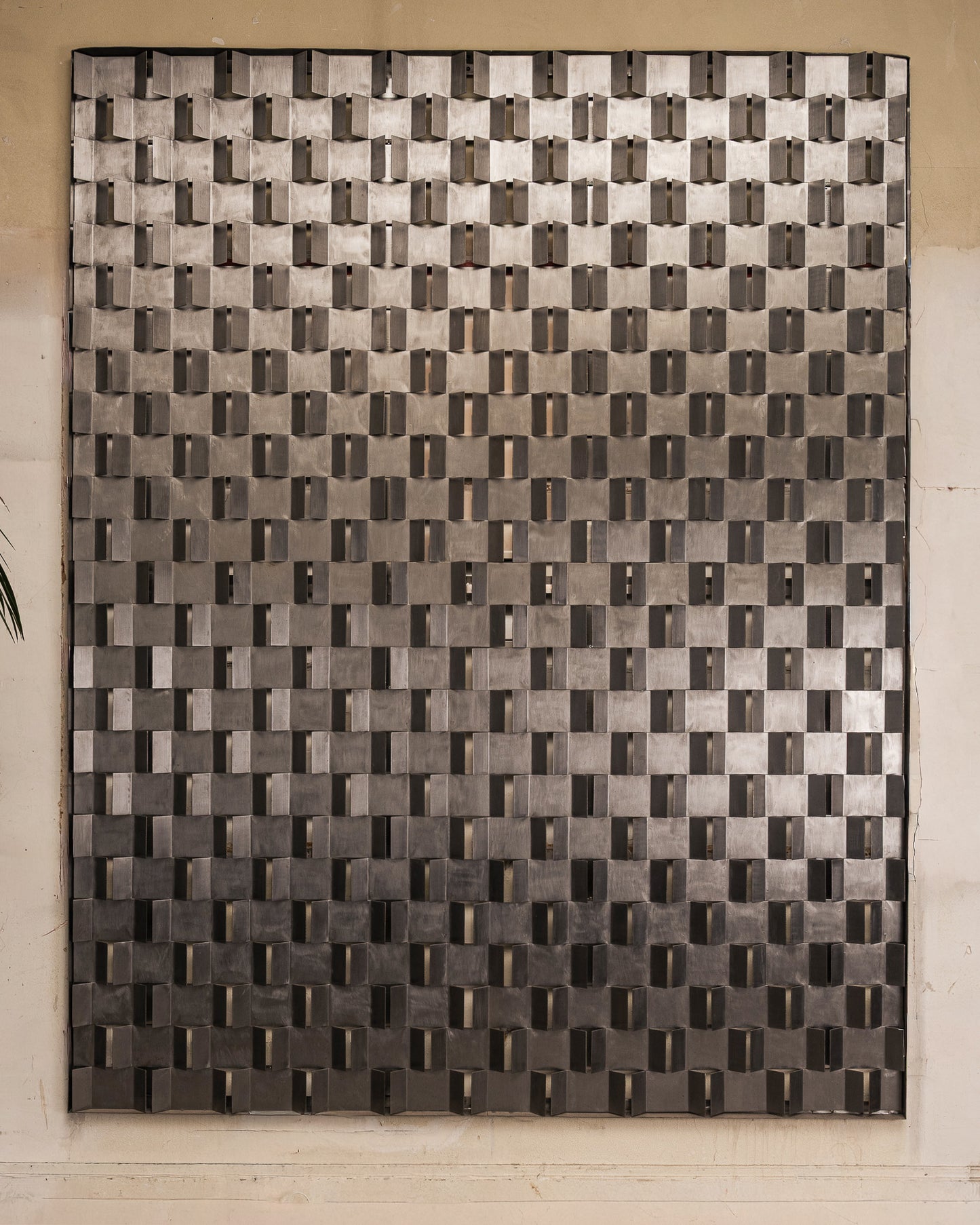 GRAND PANNEAU MURAL EN MÉTAL