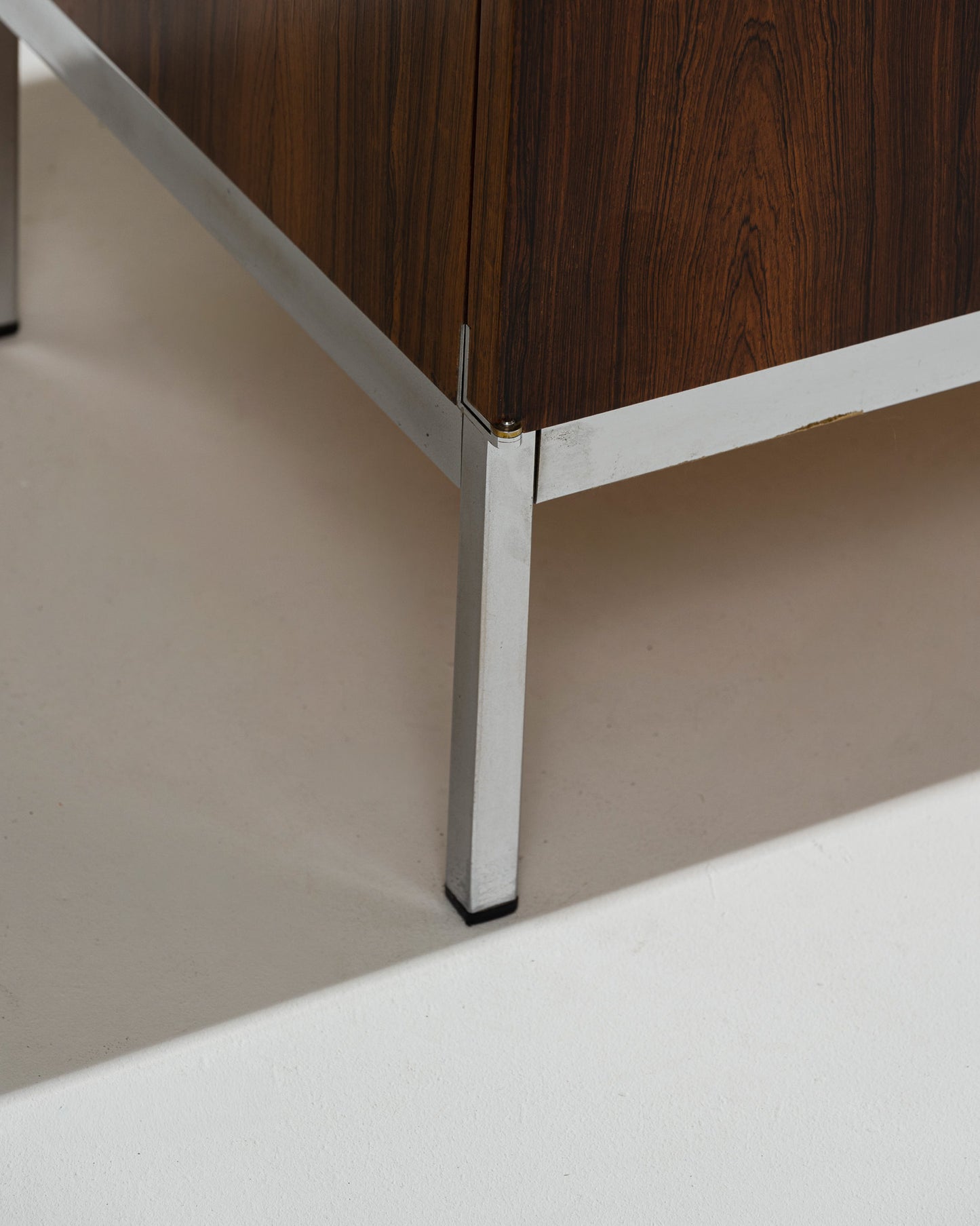 ROSEWOOD AND MARBLE SIDEBOARD, KNOLL, 1960s