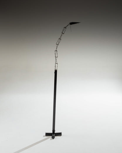 LAMPADAIRE EN MÉTAL, KAUFMAN, LUMINA ITALIA, 1980s