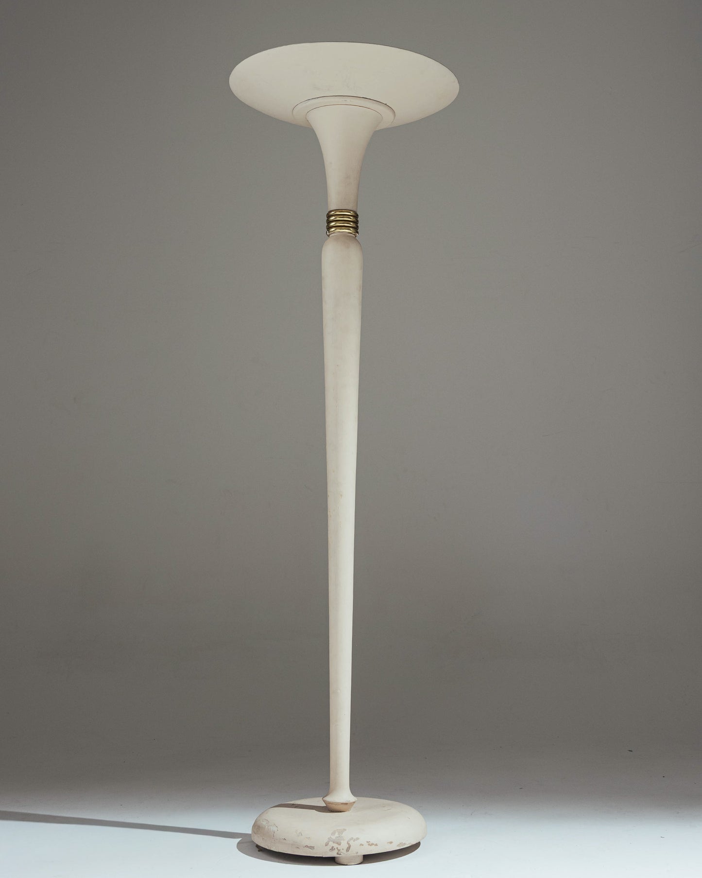 LAMPADAIRE EN BOIS ET OR, 1930s