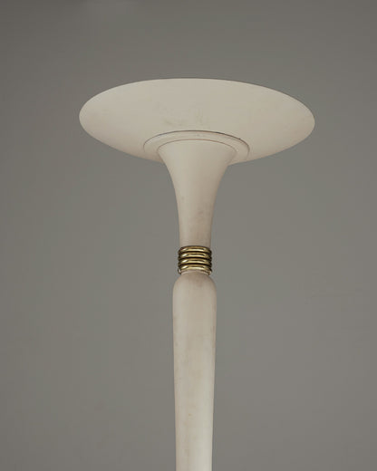 LAMPADAIRE EN BOIS ET OR, 1930s