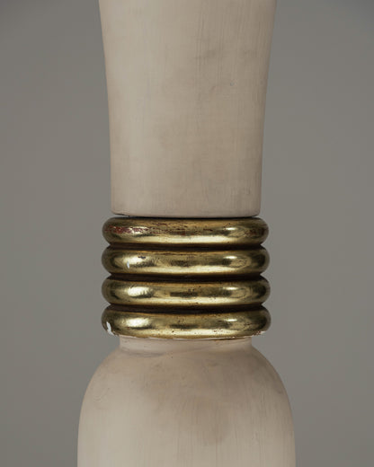 LAMPADAIRE EN BOIS ET OR, 1930s