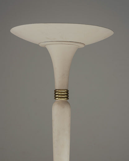 LAMPADAIRE EN BOIS ET OR, 1930s