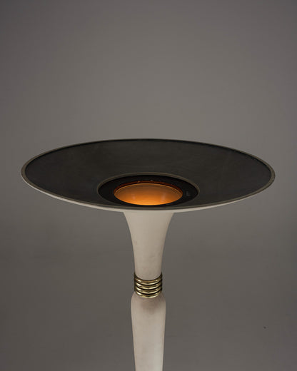 LAMPADAIRE EN BOIS ET OR, 1930s