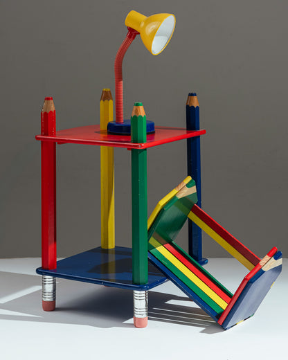 PENCIL TABLE, PIERRE SALA, 1980s
