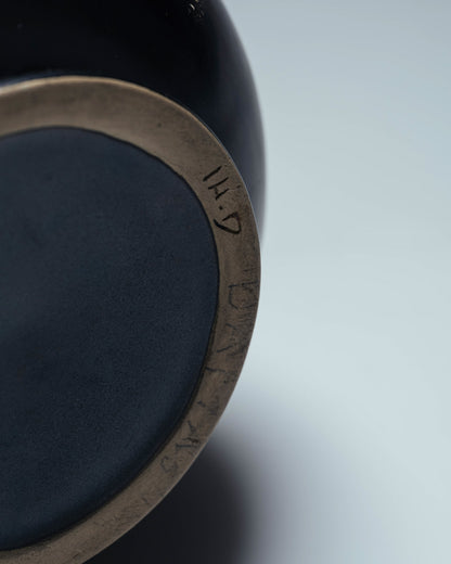 VASE EN CÉRAMIQUE JAUNE ET NOIR, 1960s
