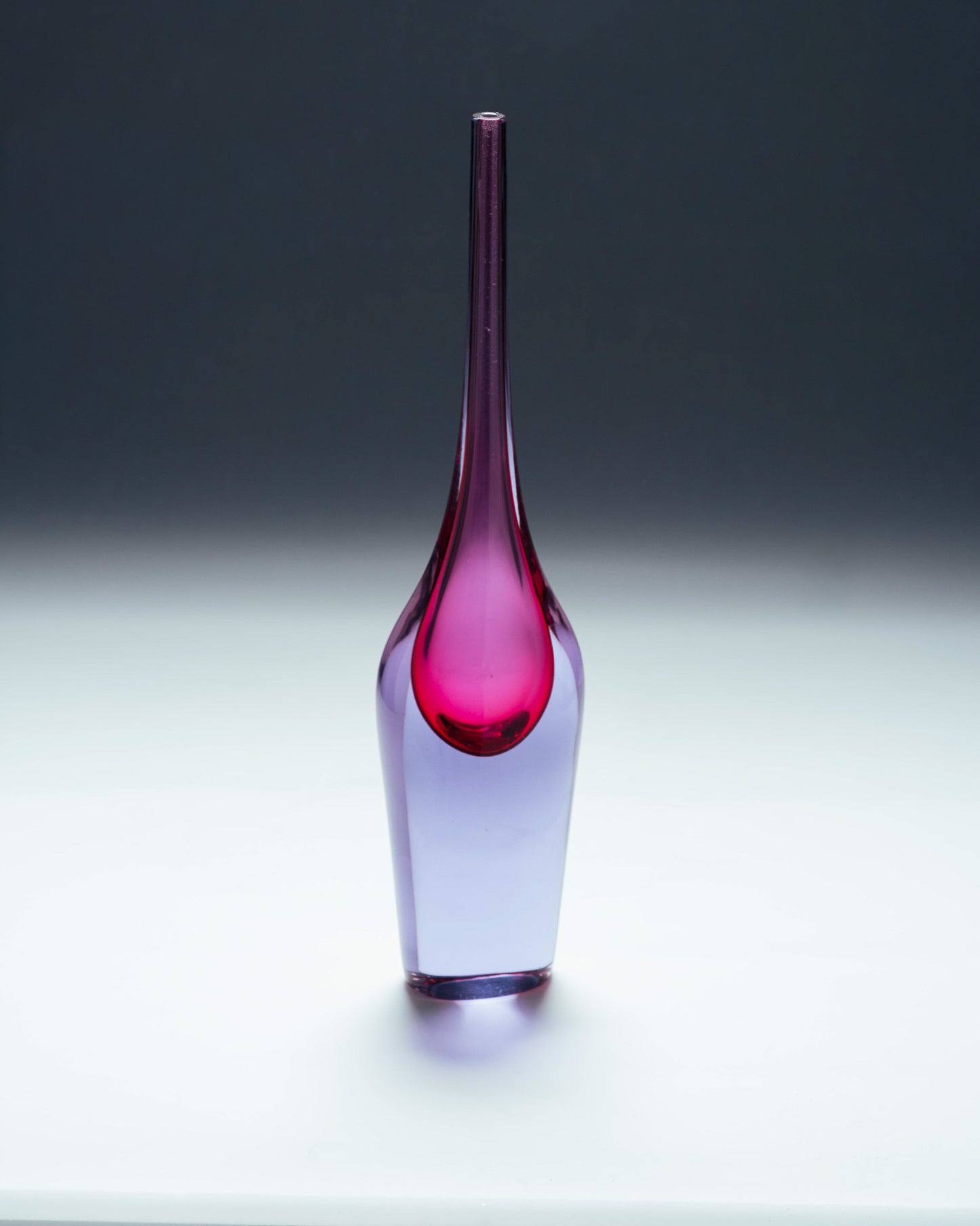 VASE EN VERRE SOUFLÉ, FLAVIO POLI, SUGUSO VETRI D'ARTE, 1950s