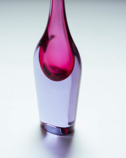 VASE EN VERRE SOUFLÉ, FLAVIO POLI, SUGUSO VETRI D'ARTE, 1950s