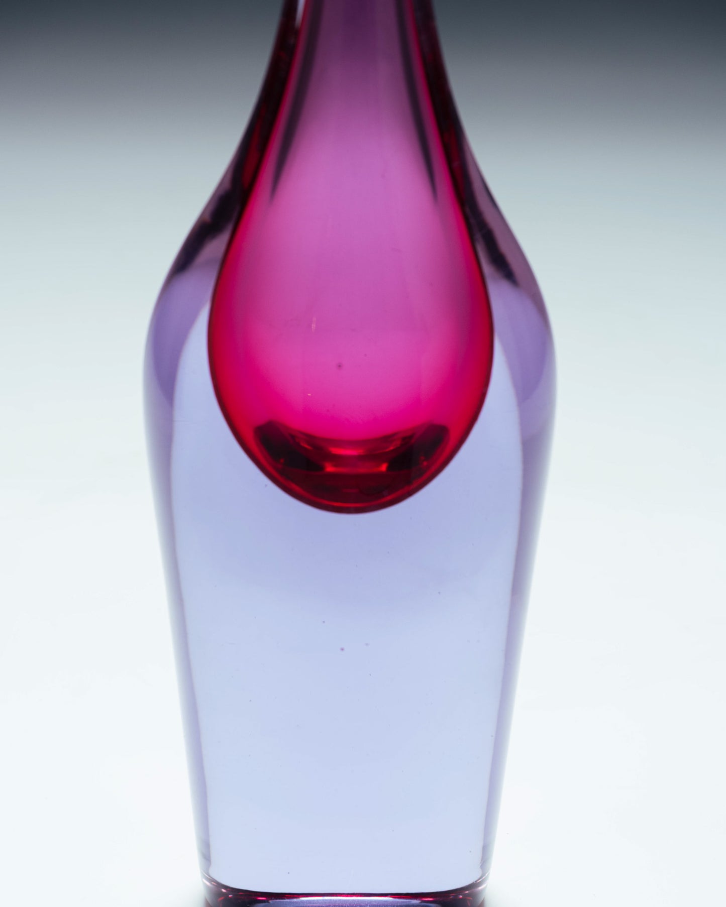 VASE EN VERRE SOUFLÉ, FLAVIO POLI, SUGUSO VETRI D'ARTE, 1950s