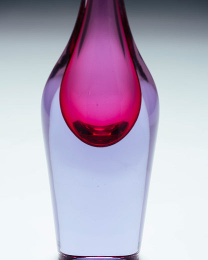 VASE EN VERRE SOUFLÉ, FLAVIO POLI, SUGUSO VETRI D'ARTE, 1950s