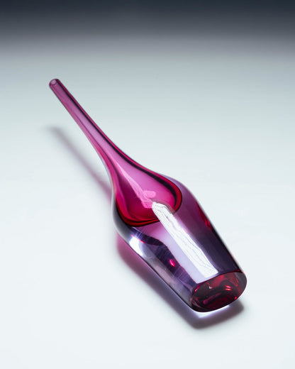 VASE EN VERRE SOUFLÉ, FLAVIO POLI, SUGUSO VETRI D'ARTE, 1950s