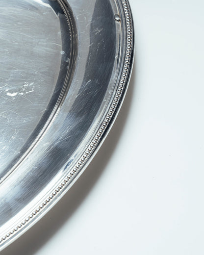 PLAT DE SERVICE EN MÉTAL ARGENTÉ, CHRISTOFLE, 1960s