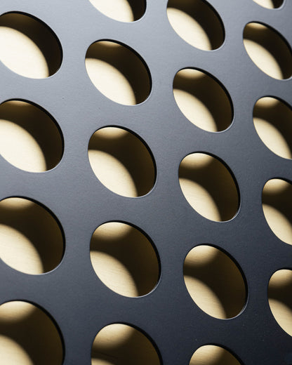 KINETIC PAINTING IN BLACK AND GOLD WOOD