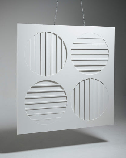 TABLEAU CINÉTIQUE EN BOIS BLANC