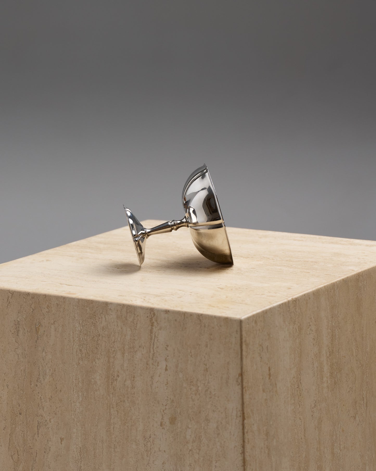 SET OF 6 METAL ICE CREAM CUPS, 1980s