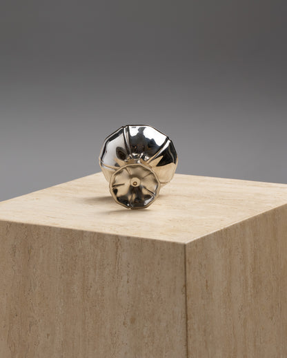 SET OF 6 METAL ICE CREAM CUPS, 1980s