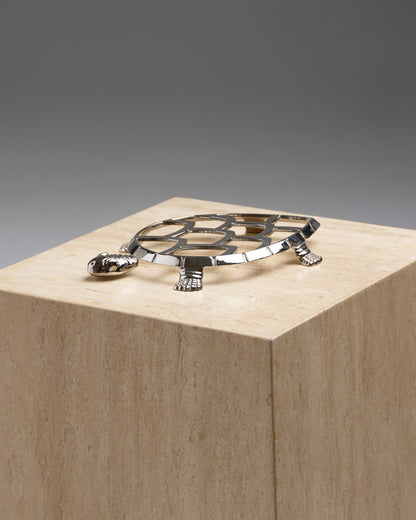 METAL TURTLE TRIVET, 1970S