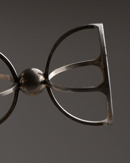 SET OF 4 METAL EGG CUPS, 1970s