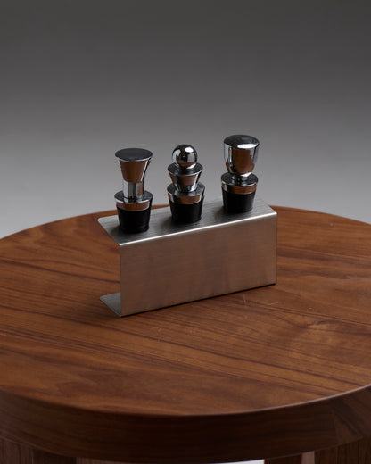 TRIO OF BOTTLE STOPPERS, 1970s