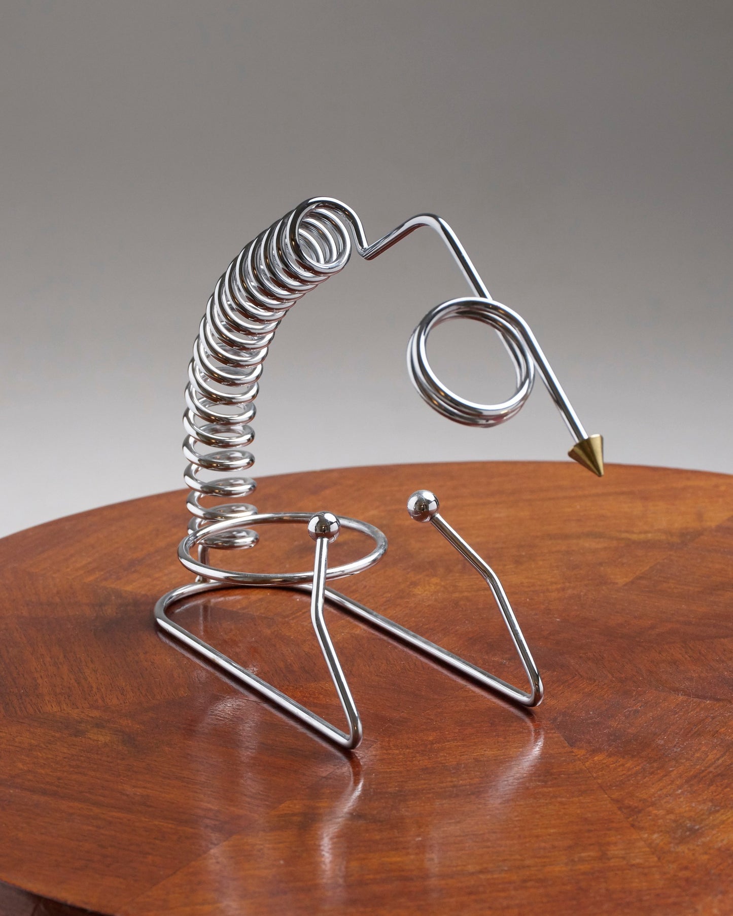 PORTE-BOUTEILLE EN MÉTAL CHROMÉ, 1970s