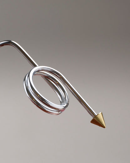 PORTE-BOUTEILLE EN MÉTAL CHROMÉ, 1970s