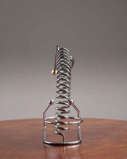 PORTE-BOUTEILLE EN MÉTAL CHROMÉ, 1970s