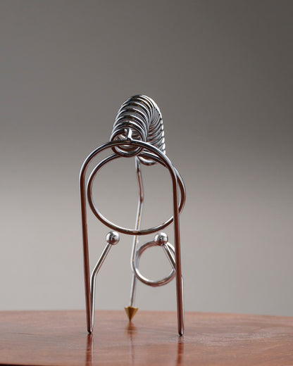 PORTE-BOUTEILLE EN MÉTAL CHROMÉ, 1970s