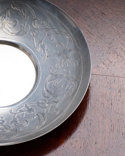 PAIR OF SILVER-PLATED METAL AND BAKELITE CUPS, 1930s