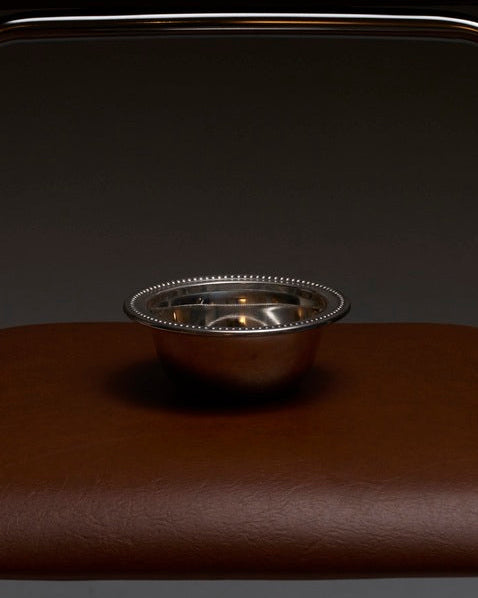 Silver-plated metal cup with silver torch, 1950s