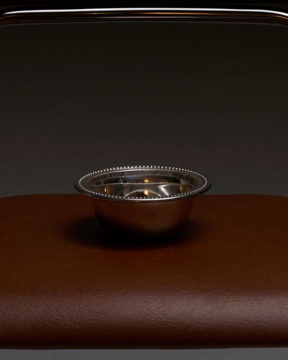 Silver-plated metal cup with silver torch, 1950s