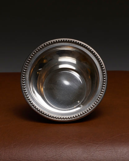 Silver-plated metal cup with silver torch, 1950s