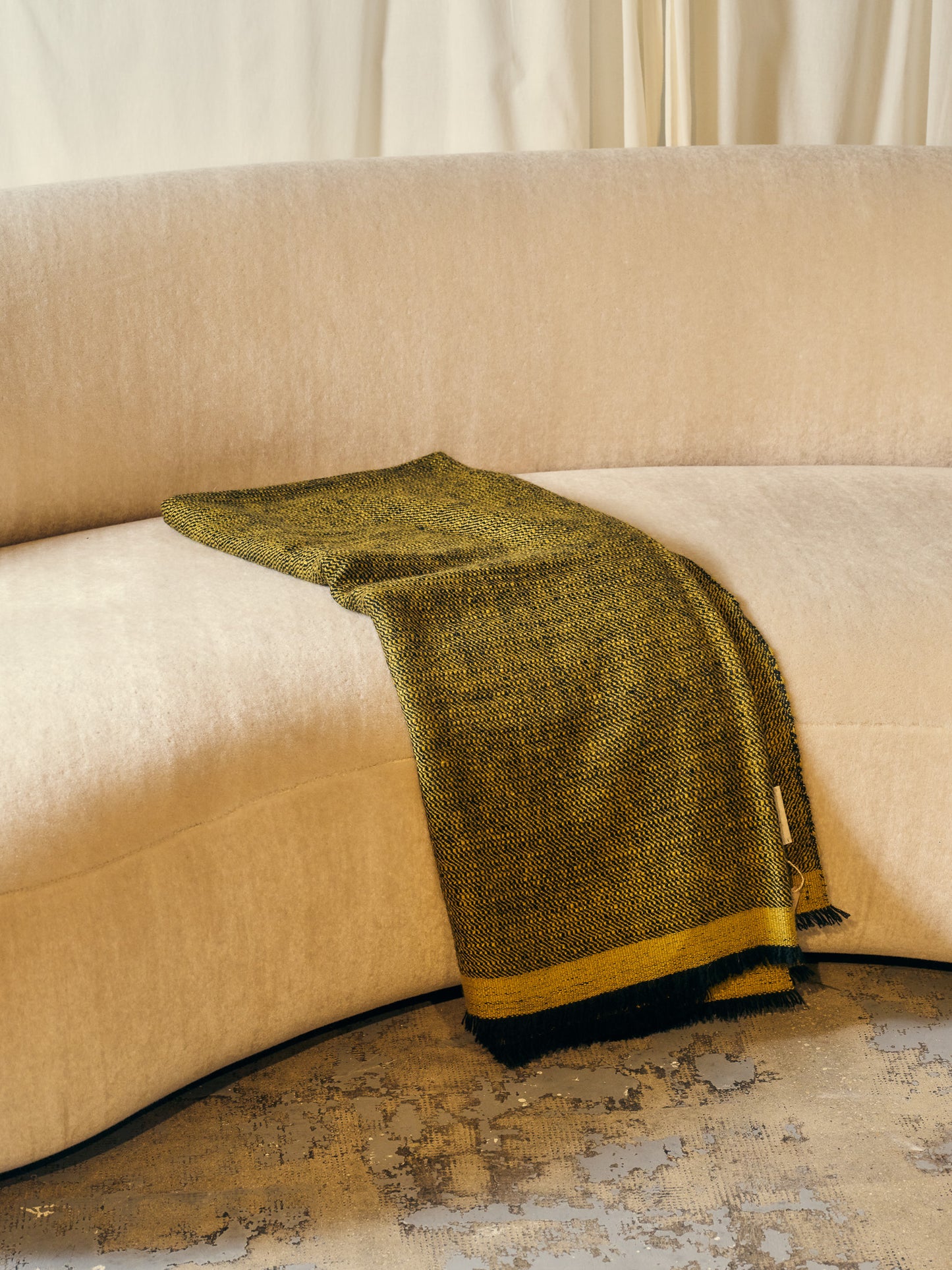 Cashmere plaid Texture bico black / sulphur 