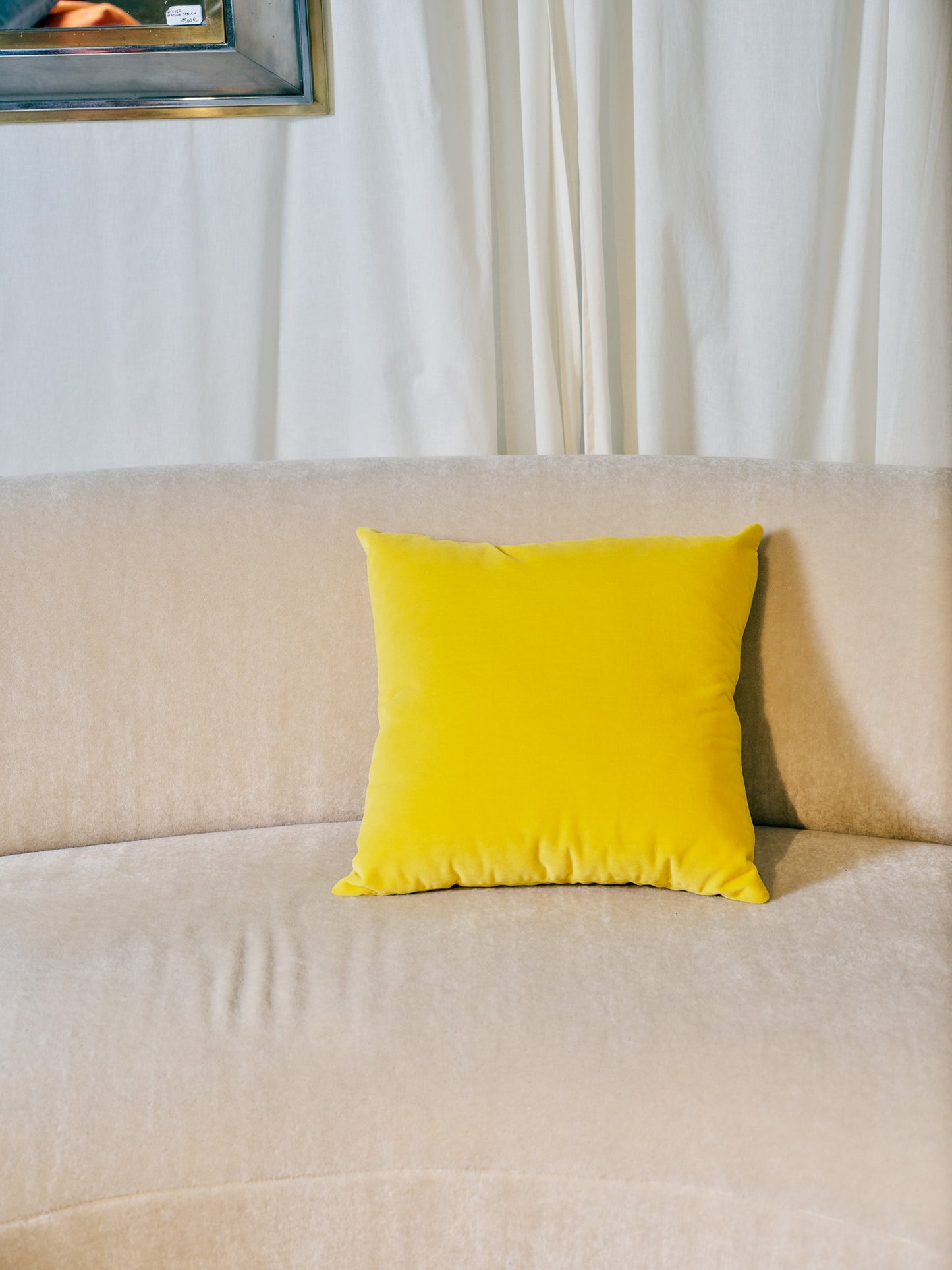 YELLOW CUSHION